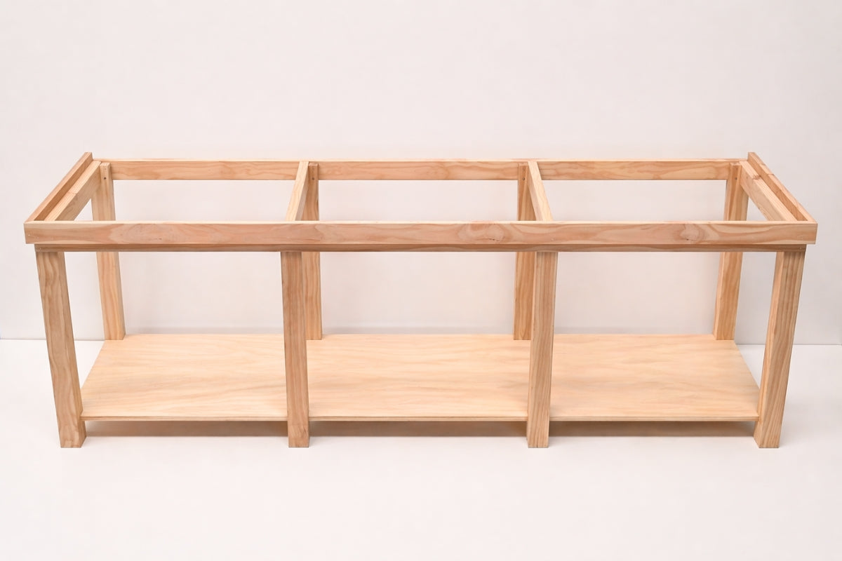 Open Timber Aquarium Stand for 6ft x 18" x 18" - 2'